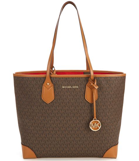 michael kors bvinyl brown purse|Michael Kors brown tote handbags.